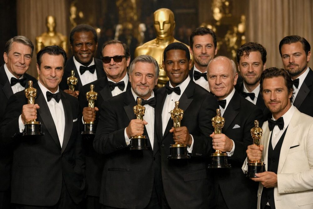 Oscar for bedste mandlige hovedrolle - de har vundet gennem tiden